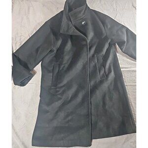 Melton Wool Blend Coat Bernardo Size XL (HL82)